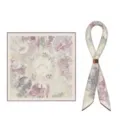 Stilvolles 70cm Samt-Quadrat-Tuch mit doppelseitigem Print und Handrollkanten für Mode. - 70x70cm / Stil 3