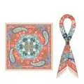 Elegantes quadratisches Halstuch mit Paisley- und Mandalamuster, stilvolles Accessoire. - 70x70cm / Stil 10