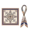 Elegantes bedrucktes Seidentuch im Paisleystil, klassisches Design für Damen und Herren. - 70x70cm / Stil 15