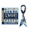 Luxus blaue Seidenquadrat Tuch 70cm elegante Reiter Print Mode Halstuch für Damen Stil - Stil 19