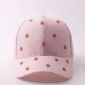 Rosa Strass Kirsche Baseball Cap, atmungsaktive Mesh Sonnenkappe fuer Damen Fruehling. - Verstellbar / Frische kleine Kirschen - Rosa