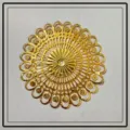 Golden filigree evil eye plate ornament for sashimi and seafood plating decoration - Gold Plate