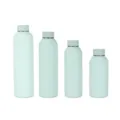 Collection of four mint green stainless steel vacuum insulated cola style water bottles - 500ml / Lake Green
