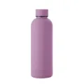 Lavendelfarbene matte 304 Edelstahl isolierte Sporttrinkflasche mit auslaufsicherem Verschluss - 500ml / Flieder