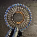 Anneau décoratif œil du démon pour la présentation de plateaux de sashimi de luxe - Style Perle Bleue Argent 12