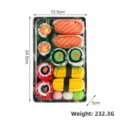 Kreative Socken-Set im Sushi-Design für Damen in realistischer Bento-Geschenkbox - Einheitsgröße / 5 Stück/Packung / Maki Sushi Style