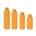 Minimalist set of four matte orange stainless steel insulated water bottles in various sizes. - 350ml / Cinnabar Orange