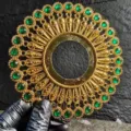 Luxury gold and green Evil Eye ornament for high-end sashimi platter decoration - Gold Emerald Green Style 2