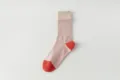 Chaussettes de yoga mi-hautes antidérapantes silicone pilates fitness sport femme - Taille unique / Rose