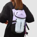 Zaino da trekking leggero e alla moda tempo libero sport colorblock viola pratico - viola taro