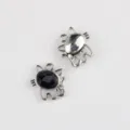 Legierung schwarzer Harz Katze Anhänger DIY Halskette Armband Schmuck Zubehör Detail - 20er Set / Schwarz