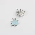Detailopname van de schelp hars legering hanger voor DIY sieraden maken en ketting - Blauw