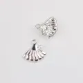 Pendentif coquillage en alliage pour bracelets colliers faits à la main accessoires bijou - Base Argent Rose