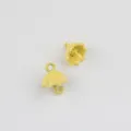 Close-up detail shot of cute yellow umbrella alloy charms, perfect for DIY jewelry making. - Yellow