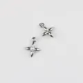 DIY Star Shaped Pendant Alloy Pearl Jewelry Making Charms For Necklace Bracelet Accessories - Artificial Pearl Style / Silver