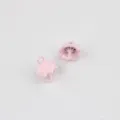 Pink alloy umbrella pendant detail view, perfect for DIY jewelry crafting like necklaces and earrings. - Pink