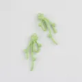 Ciondoli fiocco cuore in lega smistata verde chiaro gioielli fai da te per collana bracciale - Verde mela