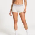 Women's athletic fitness yoga shorts quick dry breathable casual sports gym activewear - Nude Boyshorts / M