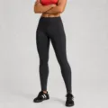 Black high waist yoga pants, tummy control fitness leggings for women workout activewear. - M / Black Pants