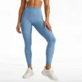 High Waist Seamless Blue Yoga Pants Tummy Control Fitness Leggings for Women Workout - Deep Blue Trousers / S