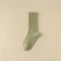 Chaussettes de yoga vert clair pour femmes avec points antidérapants, coton confort pilates. - Taille 36-41 / Vert clair