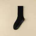 Chaussettes de yoga antidérapantes noires pour femme, chaussettes de sport pilates. - Taille 36-41 / Noir
