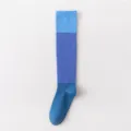 Calcetines largos de compresion deportiva degradados azules para running fitness y entrenamiento. - Talla única / Azul