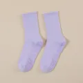 Dames antislip yoga sokken halverwege kalf lavendel pilates grip sokken voor fitness - Eén maat / Paars