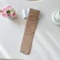 Damen Samt Langsocken einfarbige Strumpfwaren süße Kniestrümpfe für den täglichen Gebrauch - Einheitsgröße / Hautfarben