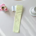 Helles gelbes langes Samtwaden-Socken für Damen stilvolle JK-Stil Alltagsbekleidung süß - Einheitsgröße / Milchiges Gelb