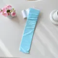 Hellblaue Samt Langsocken für Damen, dünne JK Stil Strümpfe, süße einfarbige Beinstulpen. - Einheitsgröße / Himmelblau