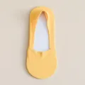 Atmungsaktive Eisseide Füßlinge, ultraflaches unsichtbares Design mit Antirutsch-Silikon. - Gelb / Einheitsgröße