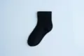 Calzini neri da donna, colore solido stile casual quotidiano, misto cotone confortevole. - Taglia unica / Nero