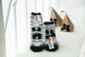 Flauschige Korallenfleece-Bodensocken mit 3D-Cartoon-Bestickung im praktischen Geschenkset. - Erwachsene / Ohne Box / Zebra