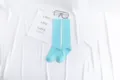 Süße Baumwolle Kniestrümpfe für Damen einfarbige lange Mode Socken weich komfortabel - Einheitsgröße / Hellblau
