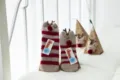 Flauschige Korallenfleece Weihnachts Rentiere Socken mit Geschenkbox, warme Wintersocken. - Erwachsene / Ohne Box / Elch