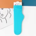 Türkisblaue Samt-Stapelsocken für Damen, dünne Mittelsocken für Frühling und Sommer im Alltag. - Größe 35-42 / Fluoreszierendes Blau