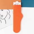 Leuchtend orange Samt Schlupfsocken für Damen, dünne Wadenstrümpfe für Frühling und Sommer. - Größe 35-42 / Fluoreszierendes Orange