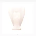 Figura de ángel minimalista de piedra natural blanca para decoración y sanación espiritual - 1.5 inch Angel White Jade
