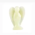 Figura de ángel tallada en cuarzo aventurina verde claro para decoración hogar - 1.5 inch Angel Jade