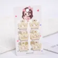 Elegant mini pearl crown claw clips for hair styling 6pcs pack - Crown Style (a2) / 6 Pieces/Pack