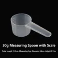 Transparenter 30g Messlöffel aus Kunststoff mit Skala für Milchpulver und Backen - 30g 60ml mit Skala