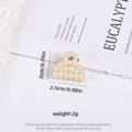 Small elegant pearl hair claw clip for women with detailed size and 2g weight specs - Semicircle Style / Single Piece