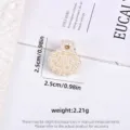 Miniature elegant hair claw clip decorated with white faux pearls for girls' hairstyles - Round / Single Piece