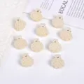 Pack of small elegant pearl hair claw clips in creamy white for gentle hair styling - Round / 10 Pieces/Pack