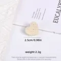 Small heart-shaped pearl hair claw clip for elegant and gentle summer hairstyles - Heart Quilted / Single Piece
