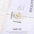 Heart-shaped small pearl hair claw clip for women, 2.5cm x 2cm size variant, 1.75g - Open Heart Style / Single Piece