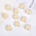 Mini cream white pearl hair clips set for girls, ideal for bangs and half-up styling - Bowknot Style / 10 Pieces/Pack