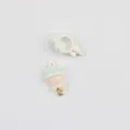 Cute enamel ice cream lollipop charms for DIY necklaces, bracelets and earrings making. - Lollipop with White Base