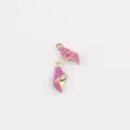Détail du pendentif conque rose en alliage, idéal pour la création de bijoux artisanaux DIY. - Violet